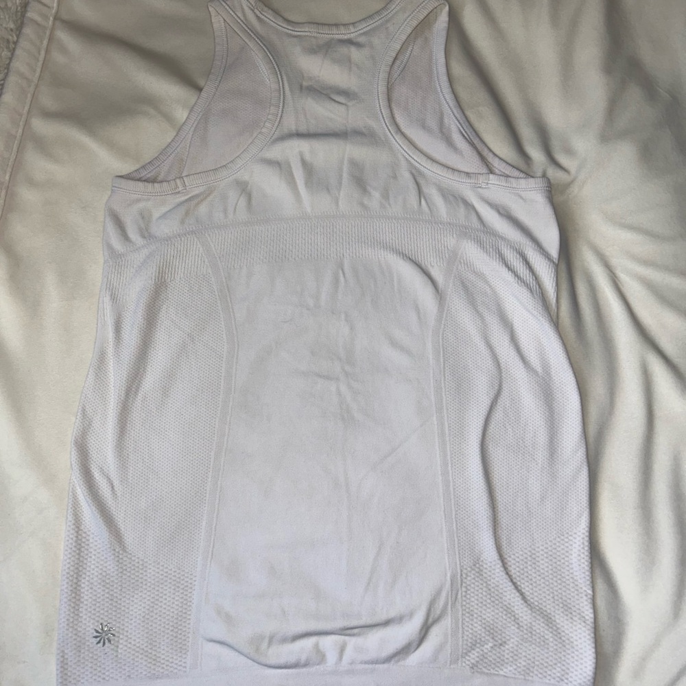 Athleta White Racerback Athletic Tank